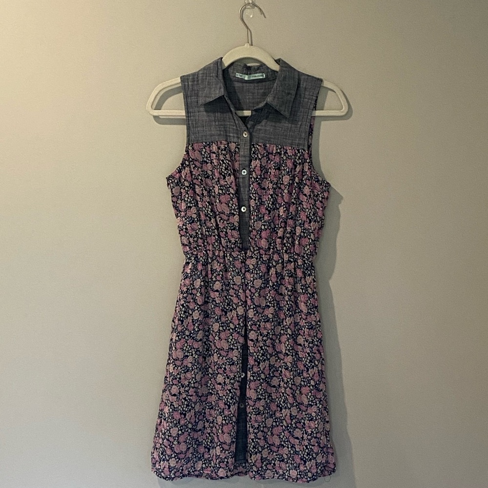 Maurices flower dress, with denim top